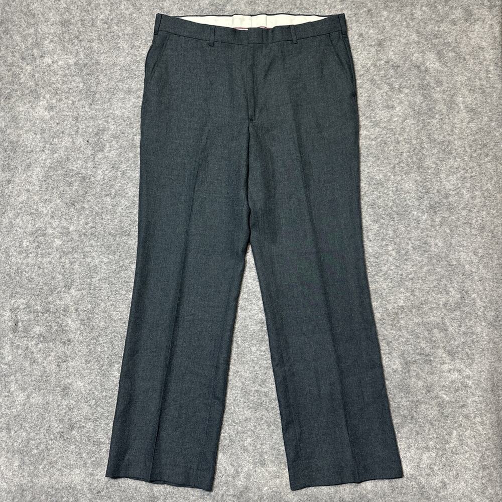 Vintage‎ DAKS Dress Pants Men's Size 36x32 Dark Gray Polyester Pants
